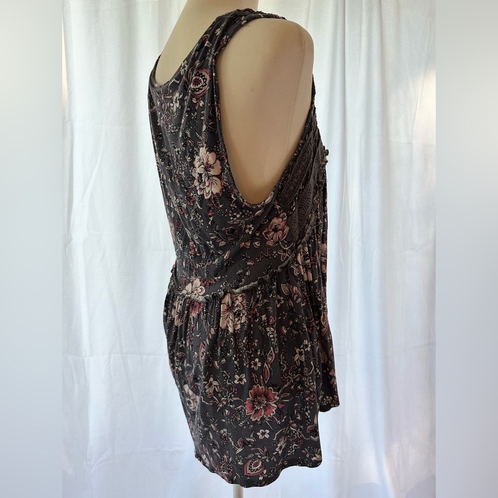 Summer flower print tank top - Picture 3 of 4